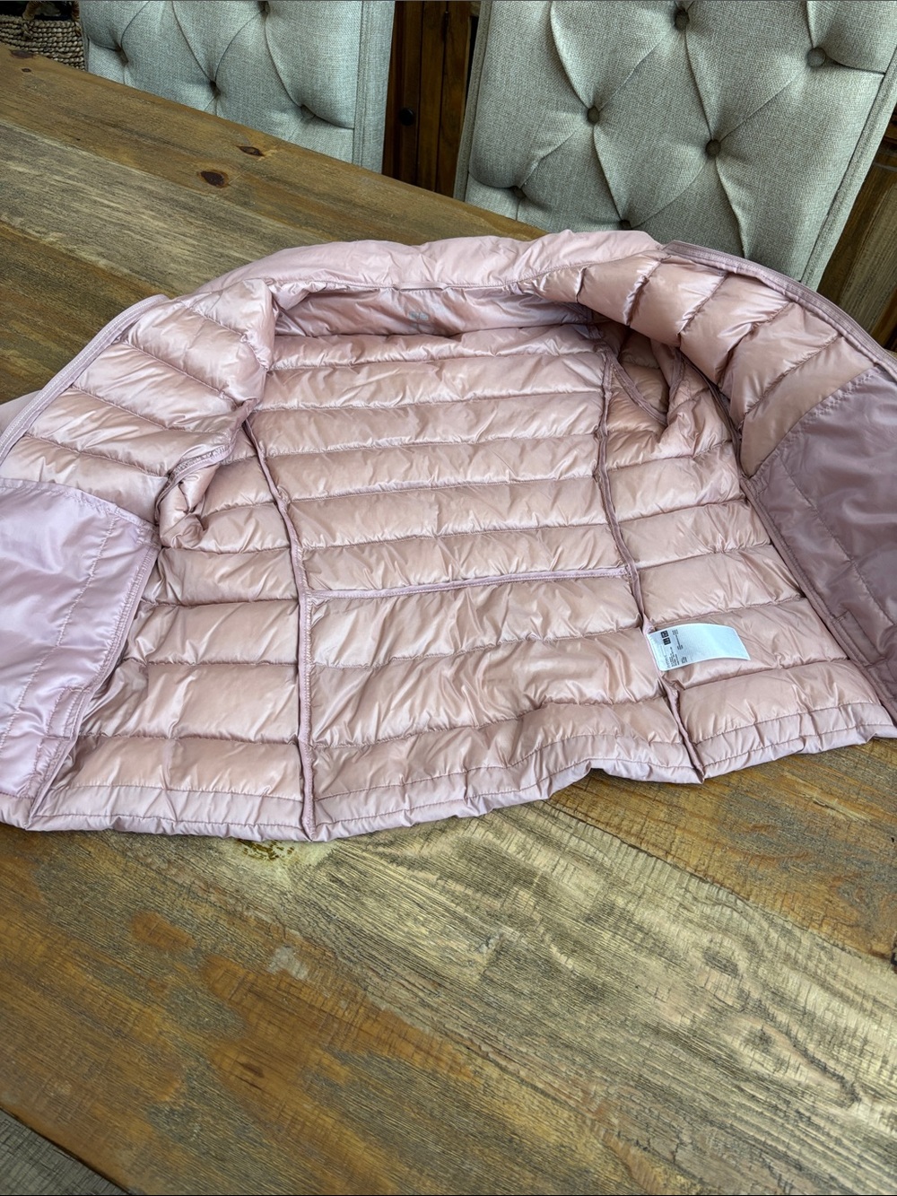 Uniqlo Light Pink Women's Packable Puffer Jacket - Picture 7 of 8